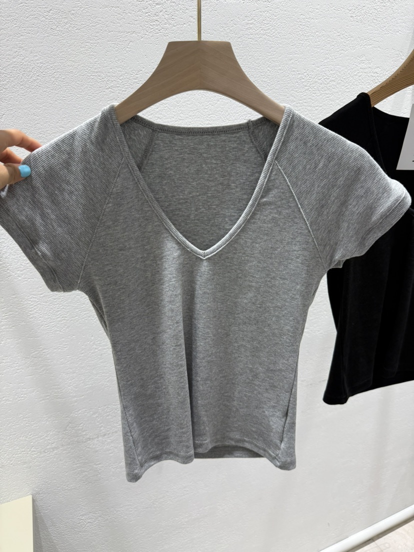 JIMMY韓國直郵實拍女裝新品26夏季推薦熱賣休閑26春夏T恤JIMMY/REMAKET恤圖色1