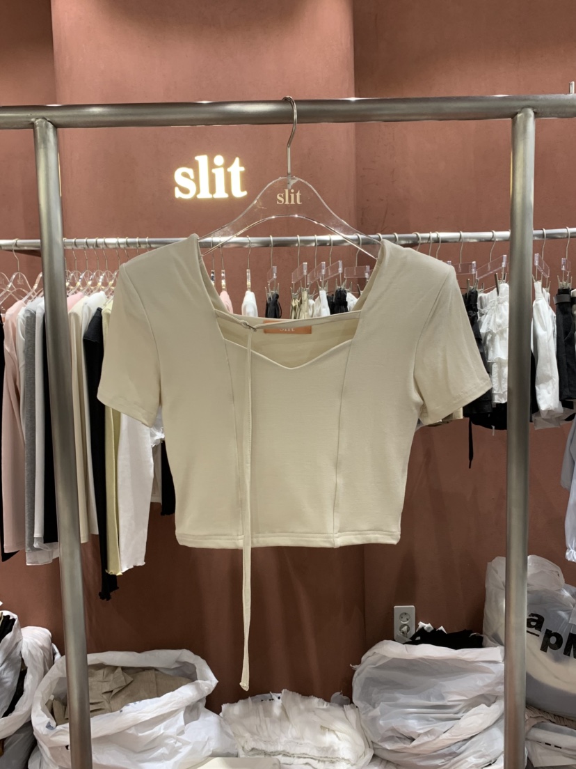 SLIT韓國直郵女士新品職業熱賣休閑時尚人氣推薦26夏季T恤SLITT恤圖色2
