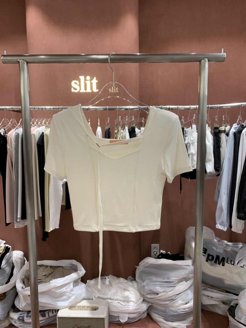 SLIT韓國直郵女士新品職業熱賣休閑時尚人氣推薦26夏季T恤SLITT恤圖色3