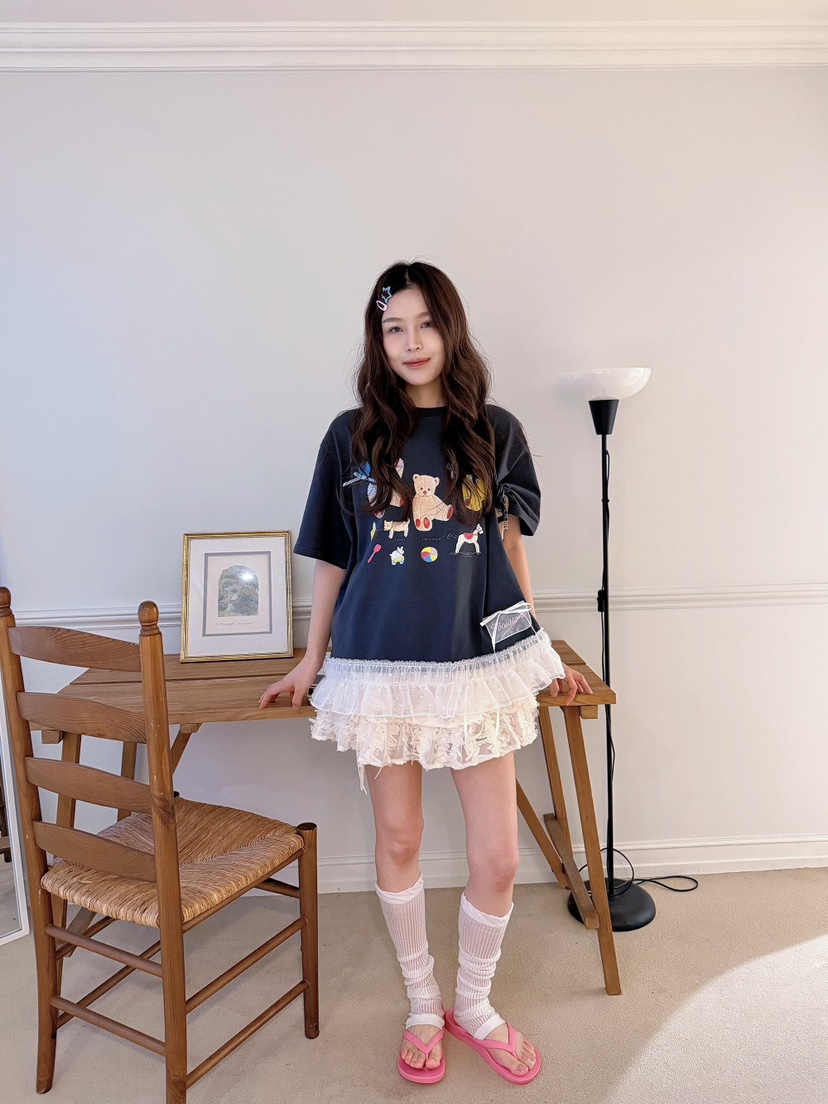 BOUTIQUE-L韓國直郵女裝新品推薦時尚職業休閑26夏季T恤BOUTIQUE-LT恤