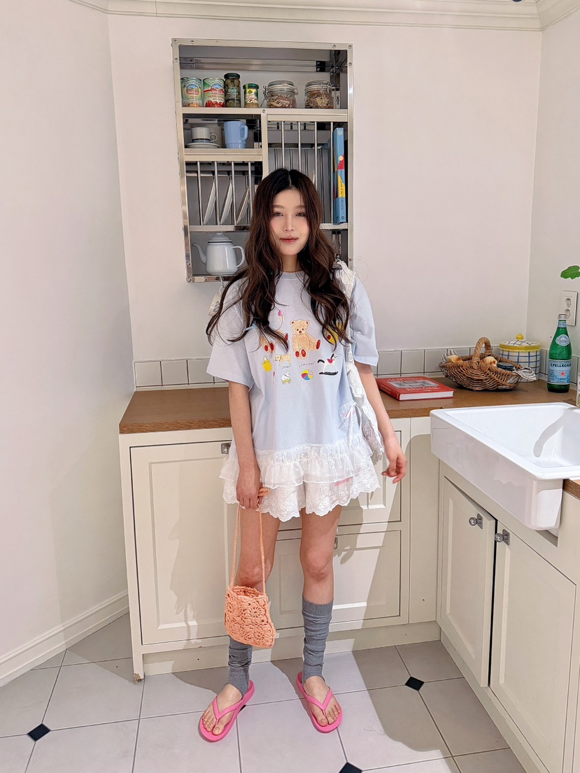 BOUTIQUE-L韓國直郵女裝新品推薦時尚職業休閑26夏季T恤BOUTIQUE-LT恤