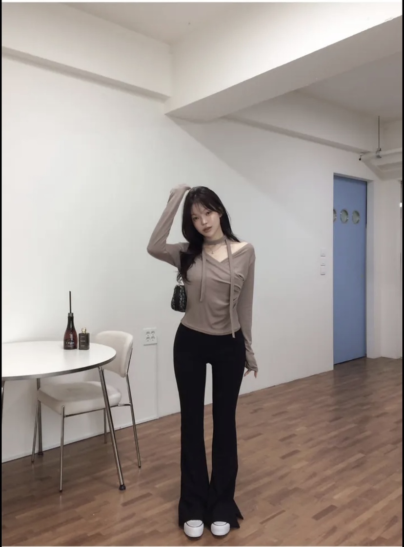 空韓國直郵女士新款休閑熱賣時尚推薦職業26春夏人氣休閑褲空休閑褲