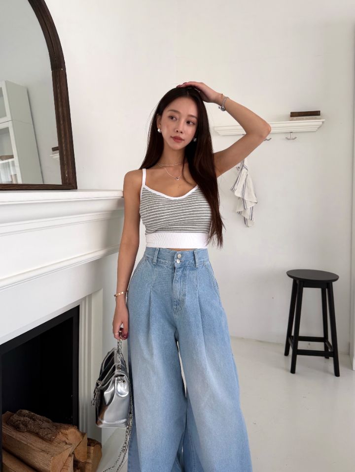 mars韓國直郵女裝新款26春夏時尚推薦人氣熱賣吊帶背心海軍mars吊帶/背心