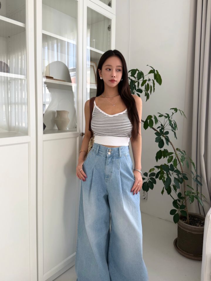 mars韓國直郵女裝新款26春夏時尚推薦人氣熱賣吊帶背心海軍mars吊帶/背心