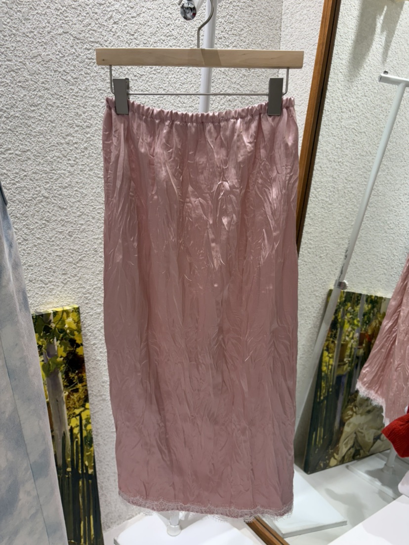 N BROWN韓國直郵女士新品人氣休閑時尚熱賣職業26春夏長裙緞N BROWN長裙圖色1