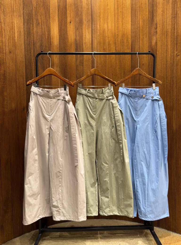 2TWO MOON韓國直郵實拍女裝新品時尚職業推薦休閑褲腰帶2TWO MOON休閑褲