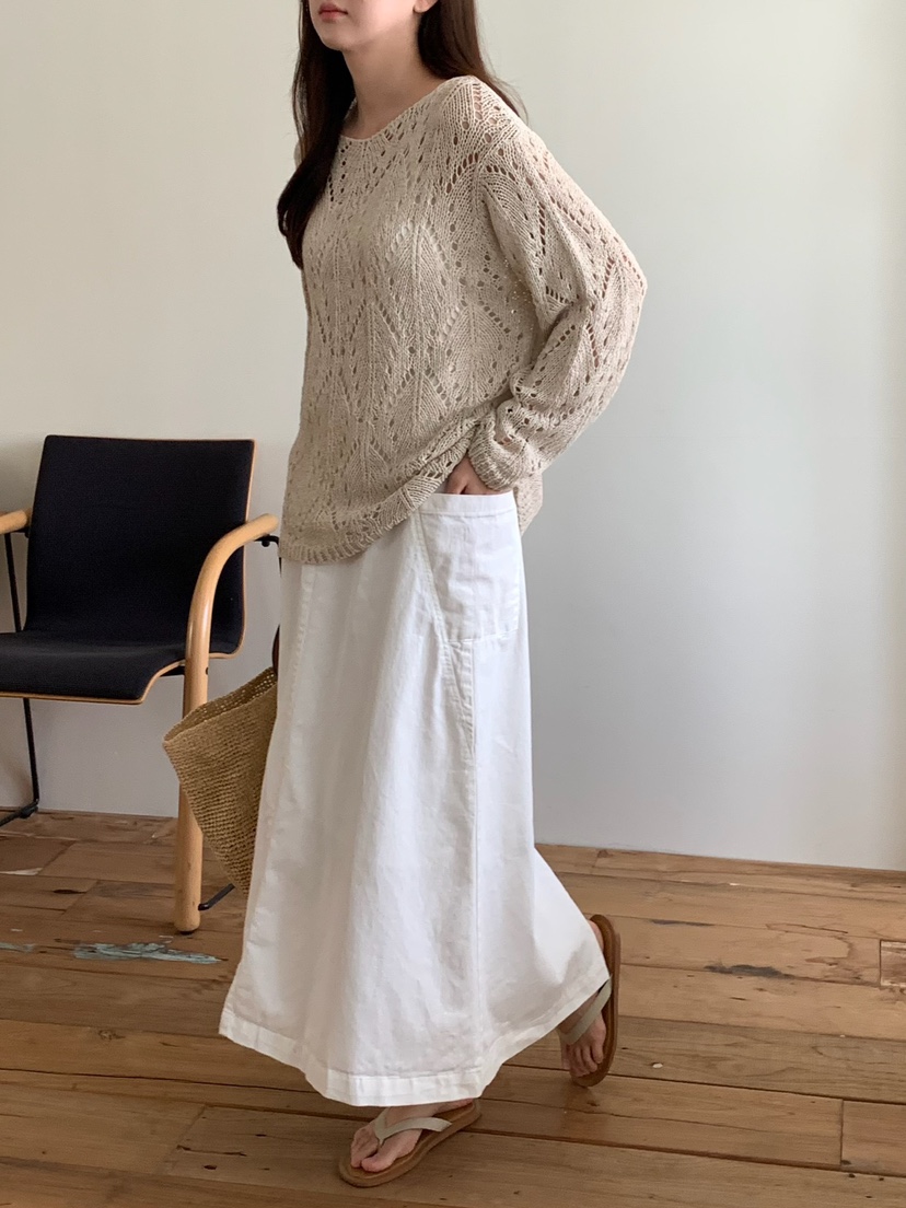 BLEECKER韓國直郵女裝新款26春夏26夏季推薦熱賣長裙口袋BLEECKER長裙