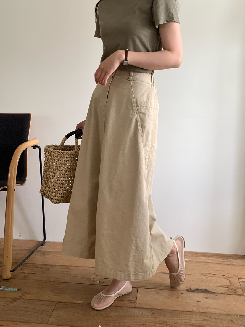 BLEECKER韓國直郵女裝新款26春夏26夏季推薦熱賣長裙口袋BLEECKER長裙