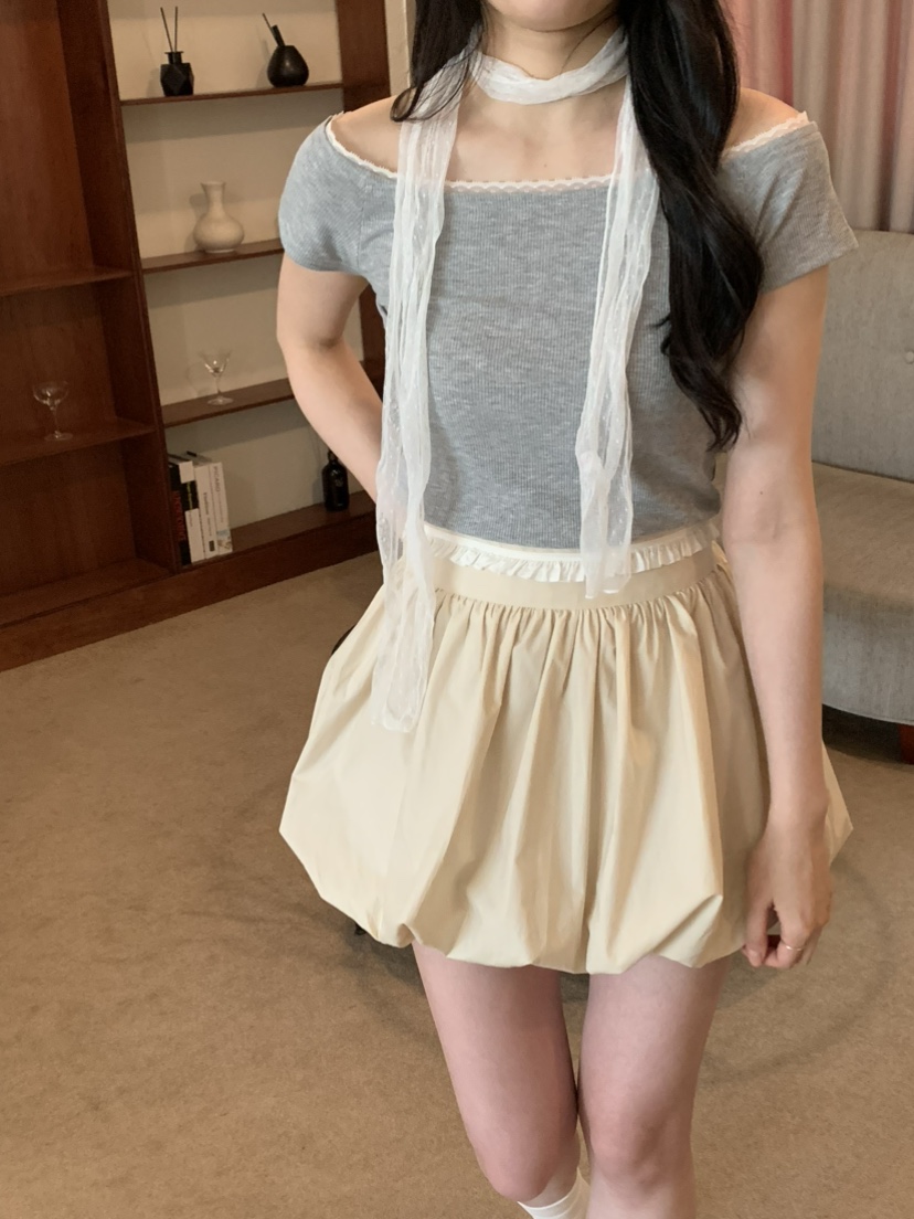 THX_VERY韓國直郵女士新品職業休閑人氣26春夏熱賣短裙蕾絲THX_VERY短裙