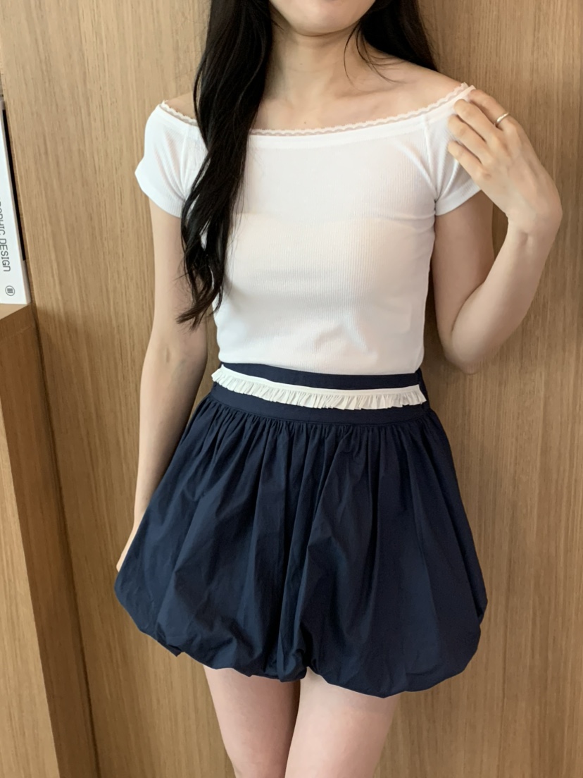 THX_VERY韓國直郵女士新品職業休閑人氣26春夏熱賣短裙蕾絲THX_VERY短裙
