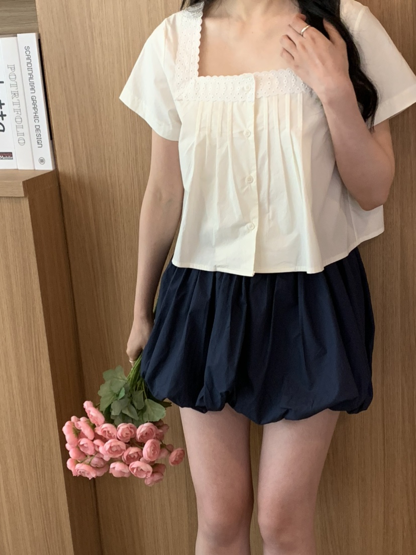 THX_VERY韓國直郵女士新品職業休閑人氣26春夏熱賣短裙蕾絲THX_VERY短裙