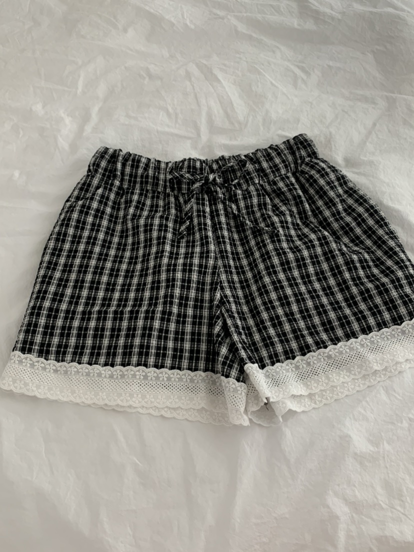 THX_VERY東大門實拍韓國女士新款時尚26夏季熱賣短褲蕾絲花THX_VERY短褲
