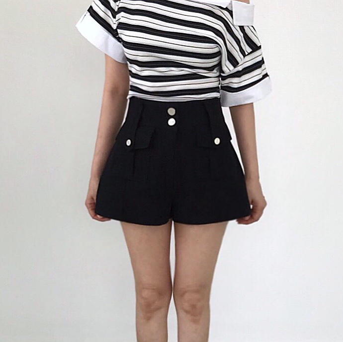 2TWO MOON東大門實拍韓國女裝新品26夏季休閑推薦短褲口袋2TWO MOON短褲圖色2