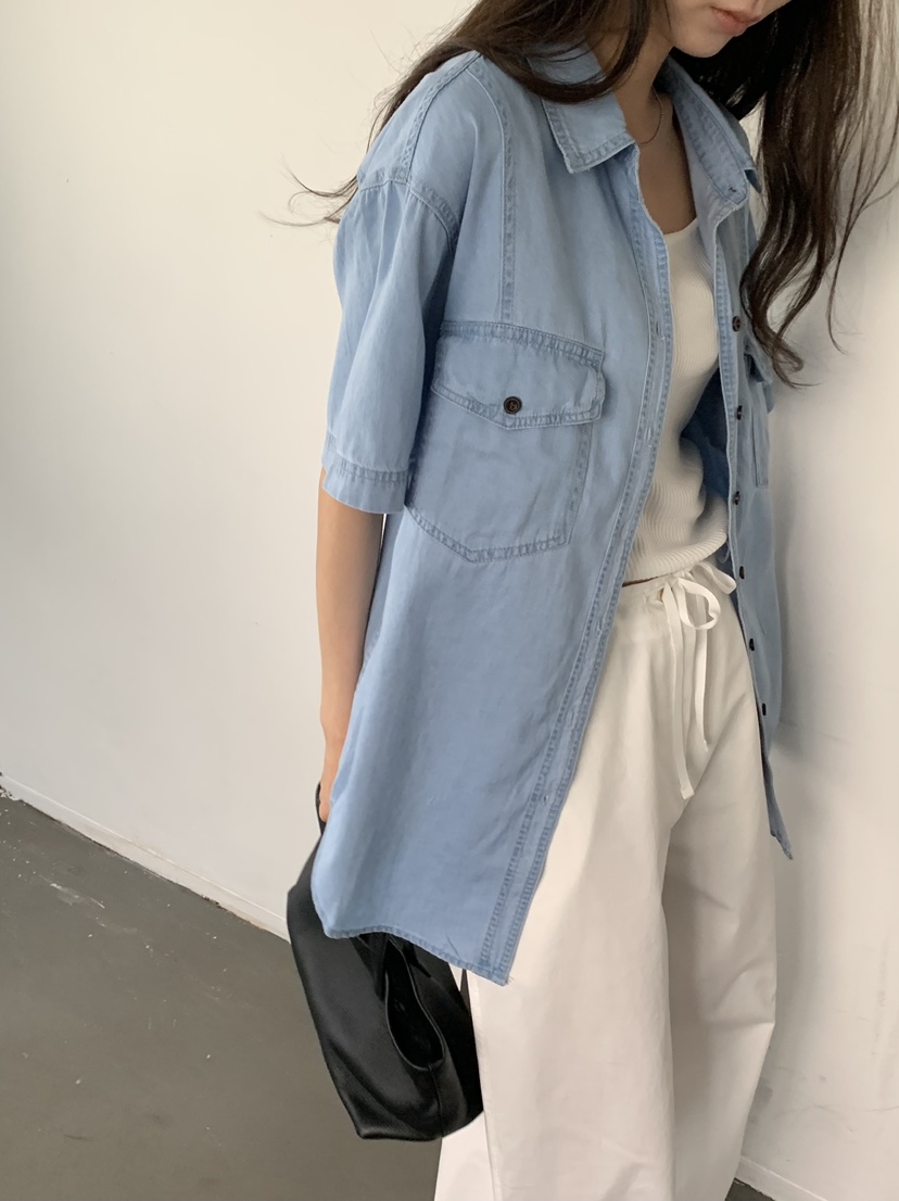 NOTICE韓國直郵實拍女士新款推薦熱賣時尚人氣襯衫蕾絲衫NOTICE襯衫/蕾絲衫