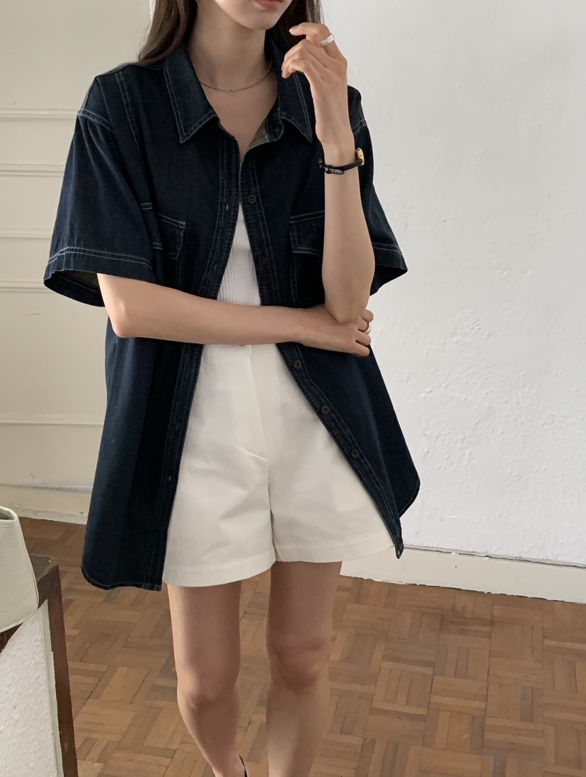 NOTICE韓國直郵實拍女士新款推薦熱賣時尚人氣襯衫蕾絲衫NOTICE襯衫/蕾絲衫