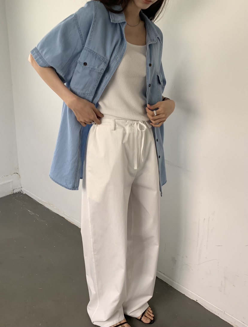 NOTICE韓國直郵實拍女士新款推薦熱賣時尚人氣襯衫蕾絲衫NOTICE襯衫/蕾絲衫