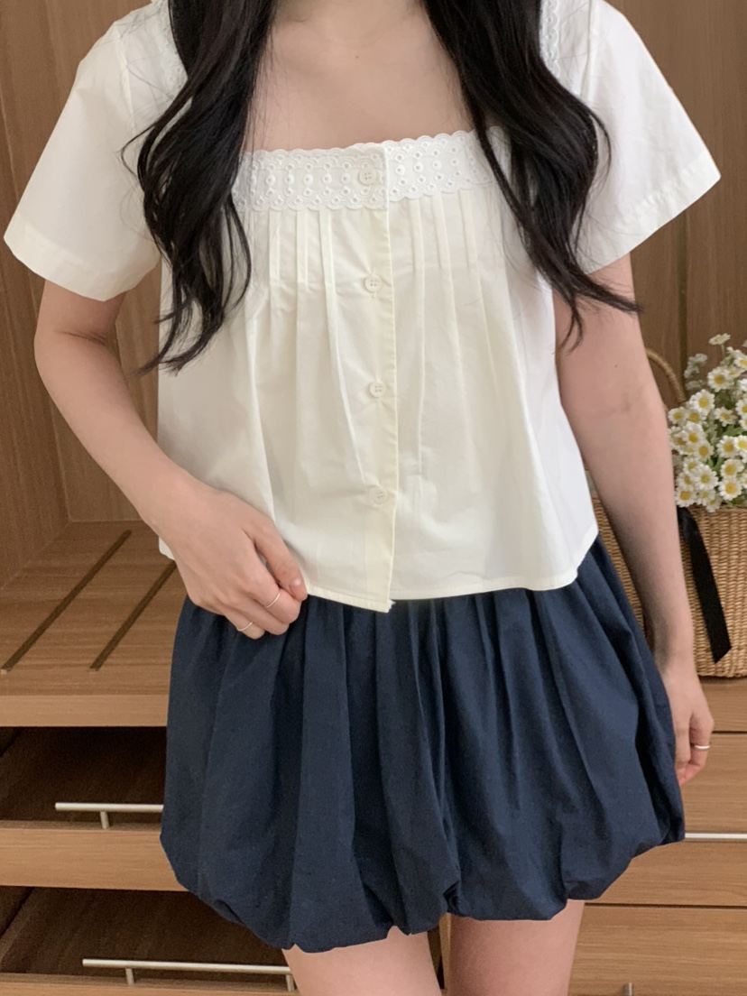 THX_VERY韓國東大門直郵女士新款26春夏26夏季襯衫蕾絲衫THX_VERY襯衫/蕾絲衫