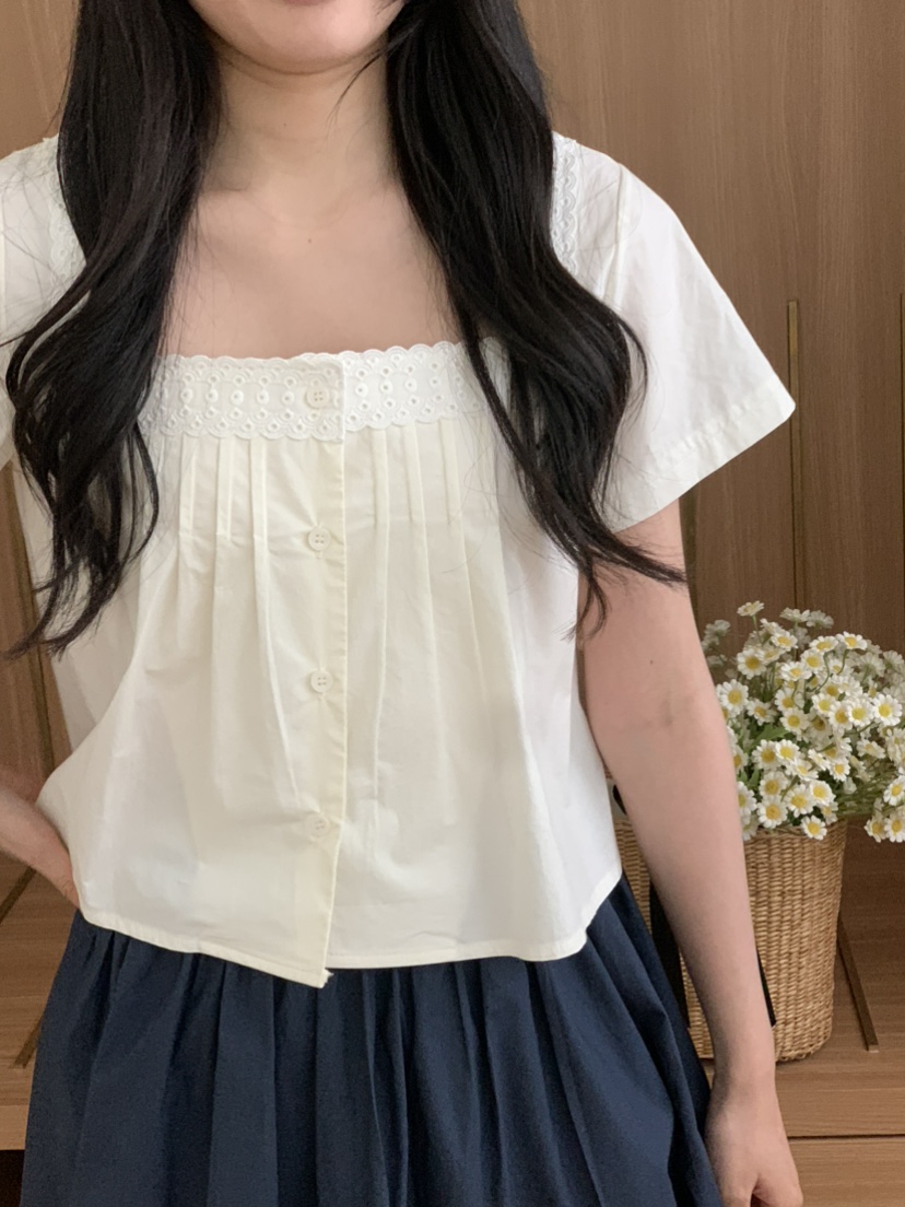 THX_VERY韓國東大門直郵女士新款26春夏26夏季襯衫蕾絲衫THX_VERY襯衫/蕾絲衫