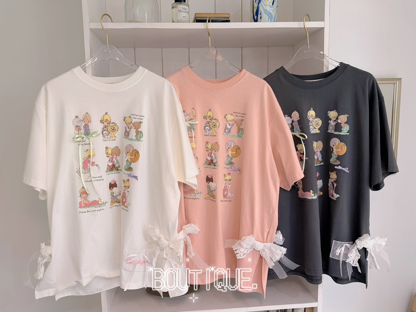 BOUTIQUE-L韓國東大門直郵女士新款推薦休閑26春夏26夏季T恤BOUTIQUE-LT恤