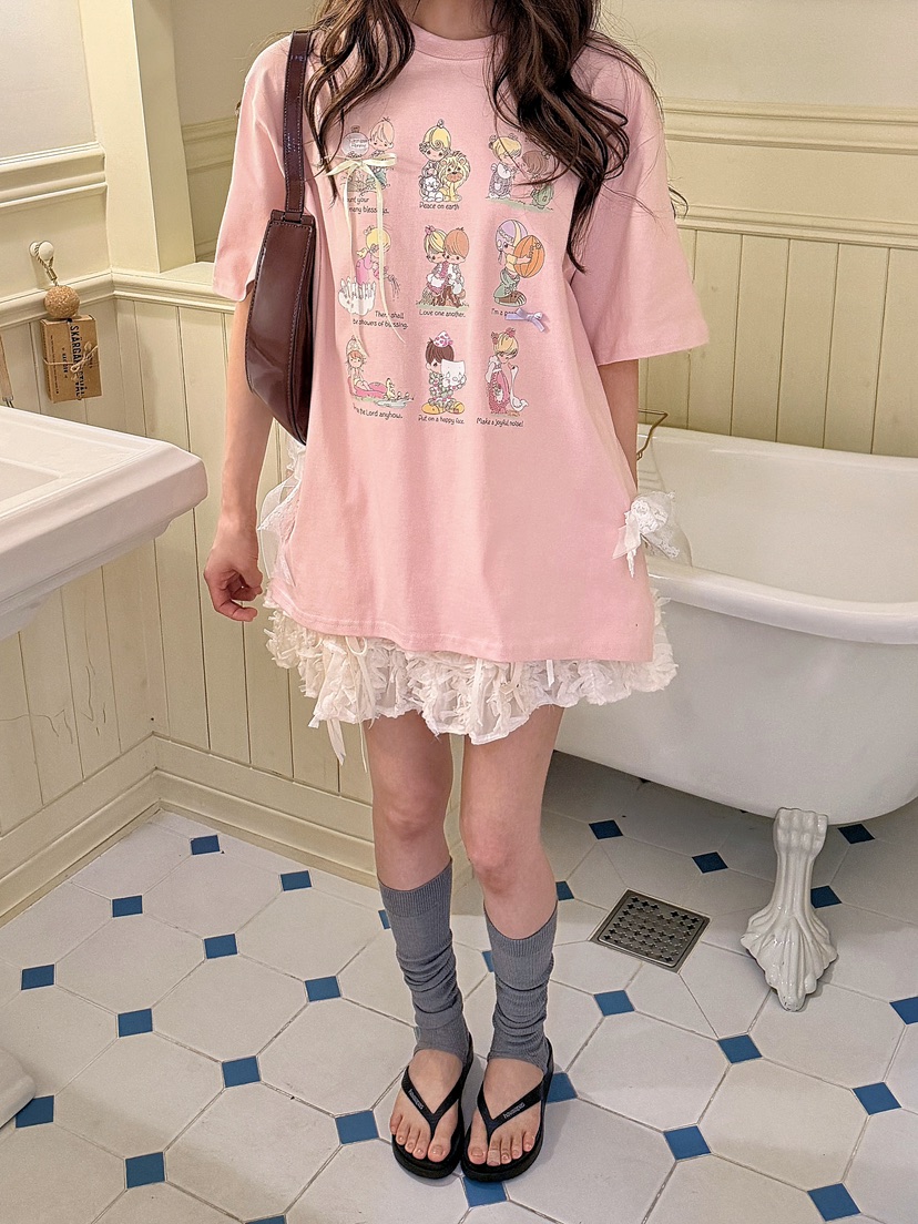 BOUTIQUE-L韓國東大門直郵女士新款推薦休閑26春夏26夏季T恤BOUTIQUE-LT恤