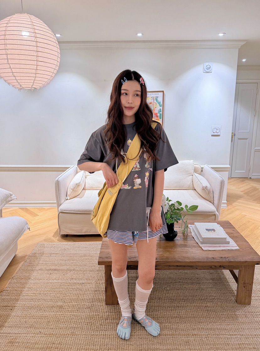 BOUTIQUE-L韓國東大門直郵女士新款推薦休閑26春夏26夏季T恤BOUTIQUE-LT恤