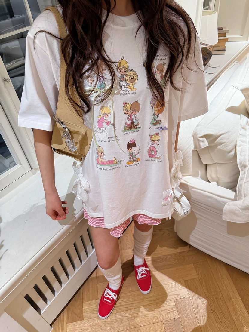 BOUTIQUE-L韓國東大門直郵女士新款推薦休閑26春夏26夏季T恤BOUTIQUE-LT恤