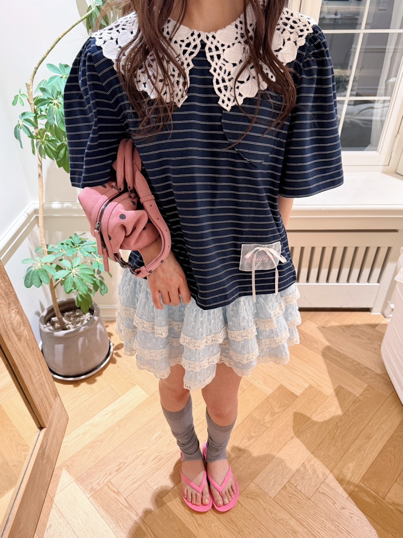 BOUTIQUE-L韓國直郵女裝新款職業熱賣時尚26夏季26春夏T恤BOUTIQUE-LT恤圖色2