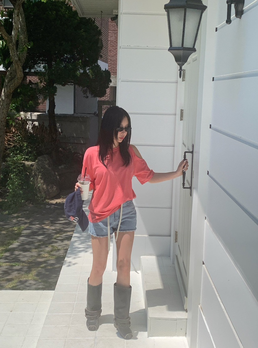 REVE CITE-L韓國東大門代購女裝新款職業推薦26夏季T恤REVE CITE-LT恤