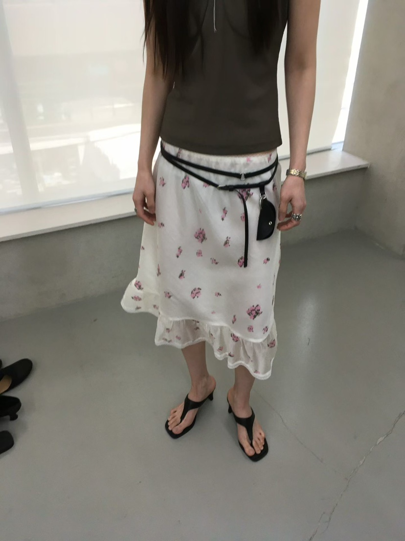 MINIMUZE東大門實拍韓國女士新款人氣推薦半身裙中短裙天絲MINIMUZE半身裙/中短裙