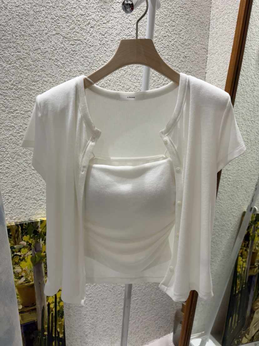 N BROWN韓國直郵實拍女士新品人氣26春夏26夏季套裝開衫開襟N BROWN套裝圖色1
