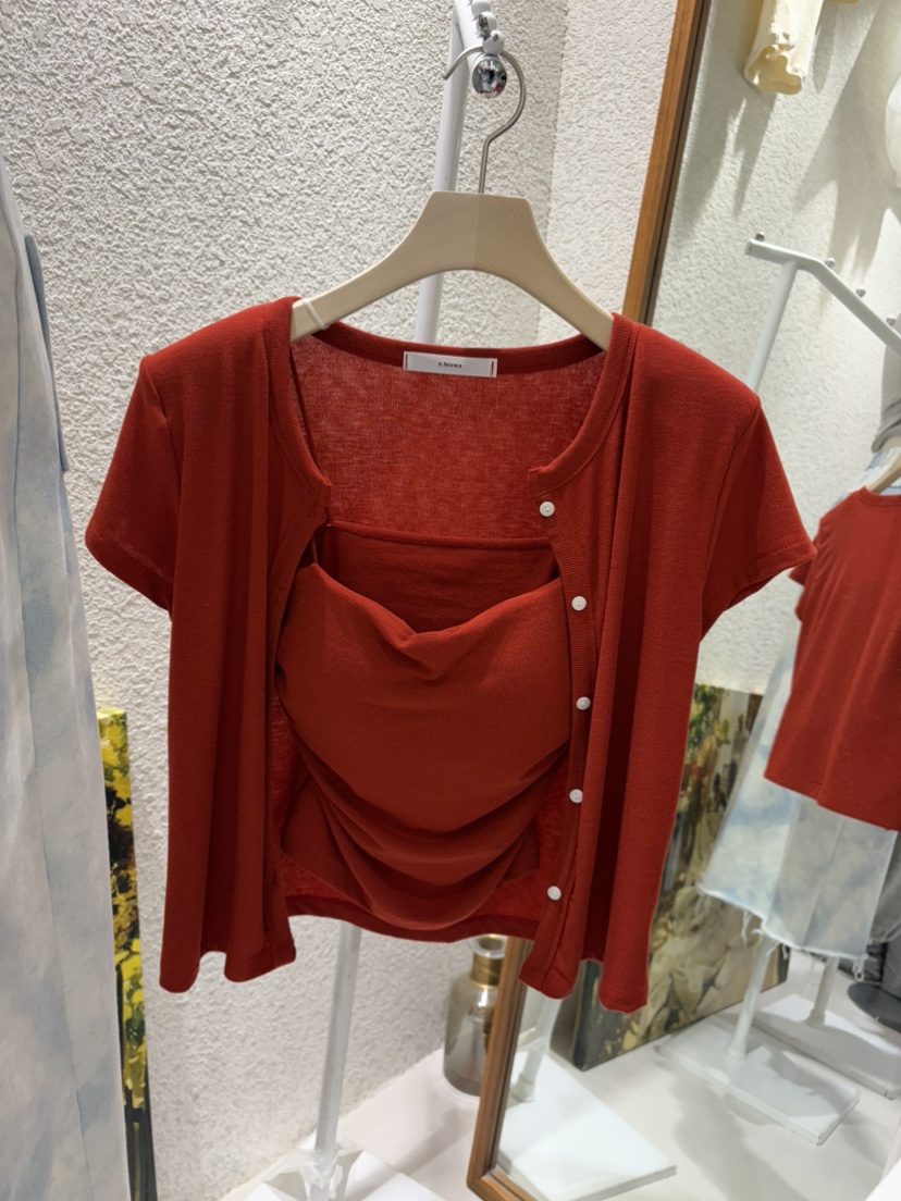 N BROWN韓國直郵實拍女士新品人氣26春夏26夏季套裝開衫開襟N BROWN套裝圖色4