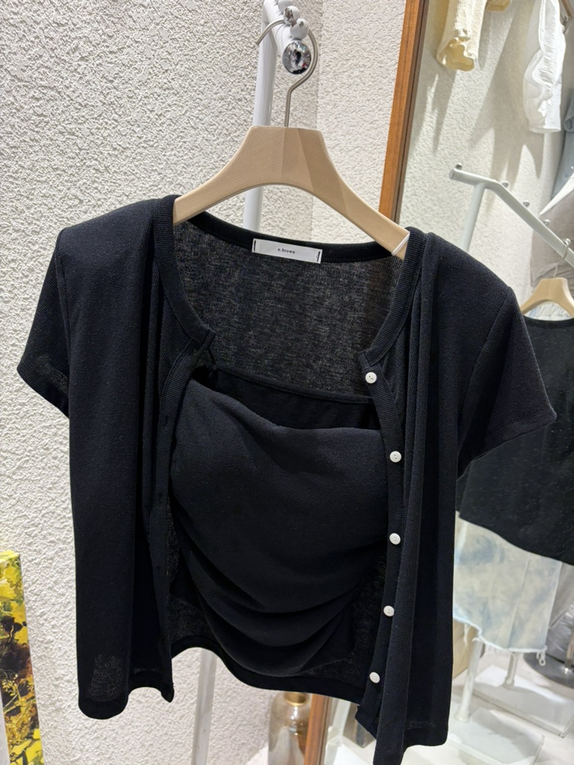 N BROWN韓國直郵實拍女士新品人氣26春夏26夏季套裝開衫開襟N BROWN套裝圖色5