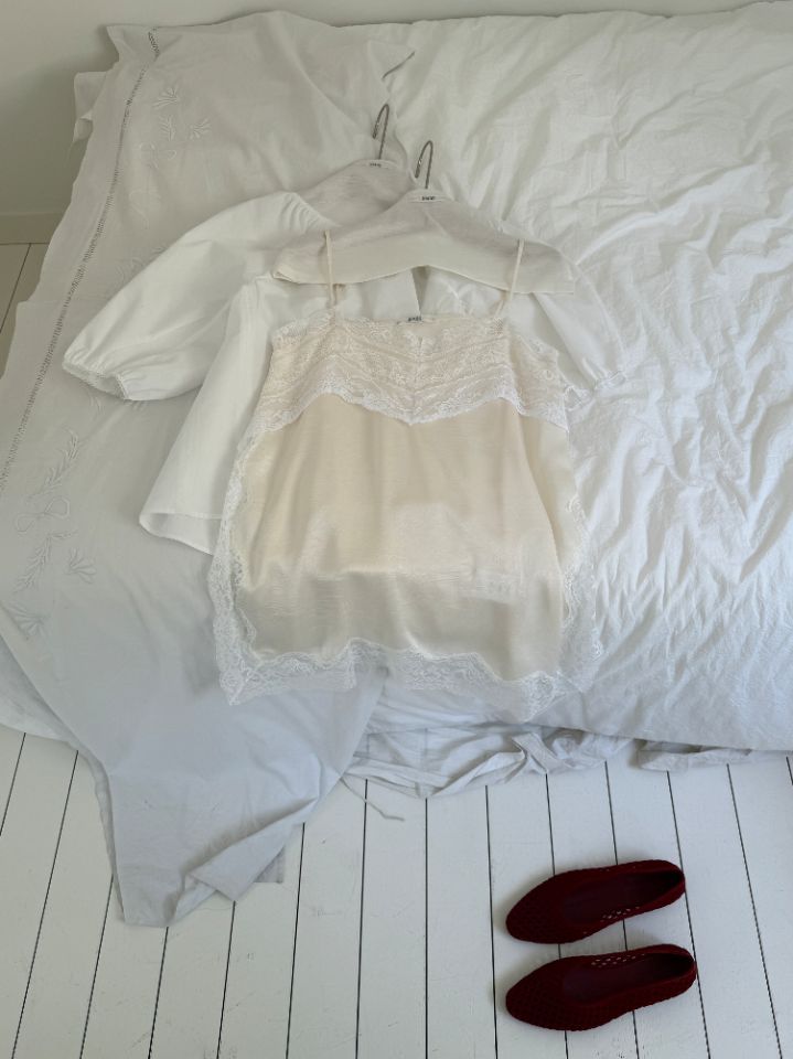 MARE韓國直郵實拍女士新品26春夏推薦人氣26夏季吊帶背心蕾絲MARE吊帶/背心