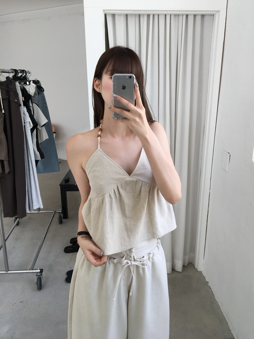 LEGACY韓國直郵女士新款推薦26春夏時尚人氣吊帶背心亞麻LEGACY吊帶/背心
