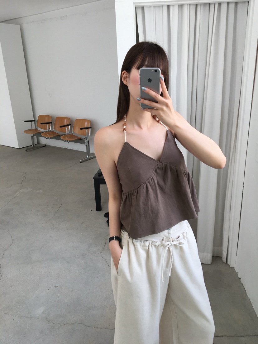 LEGACY韓國直郵女士新款推薦26春夏時尚人氣吊帶背心亞麻LEGACY吊帶/背心