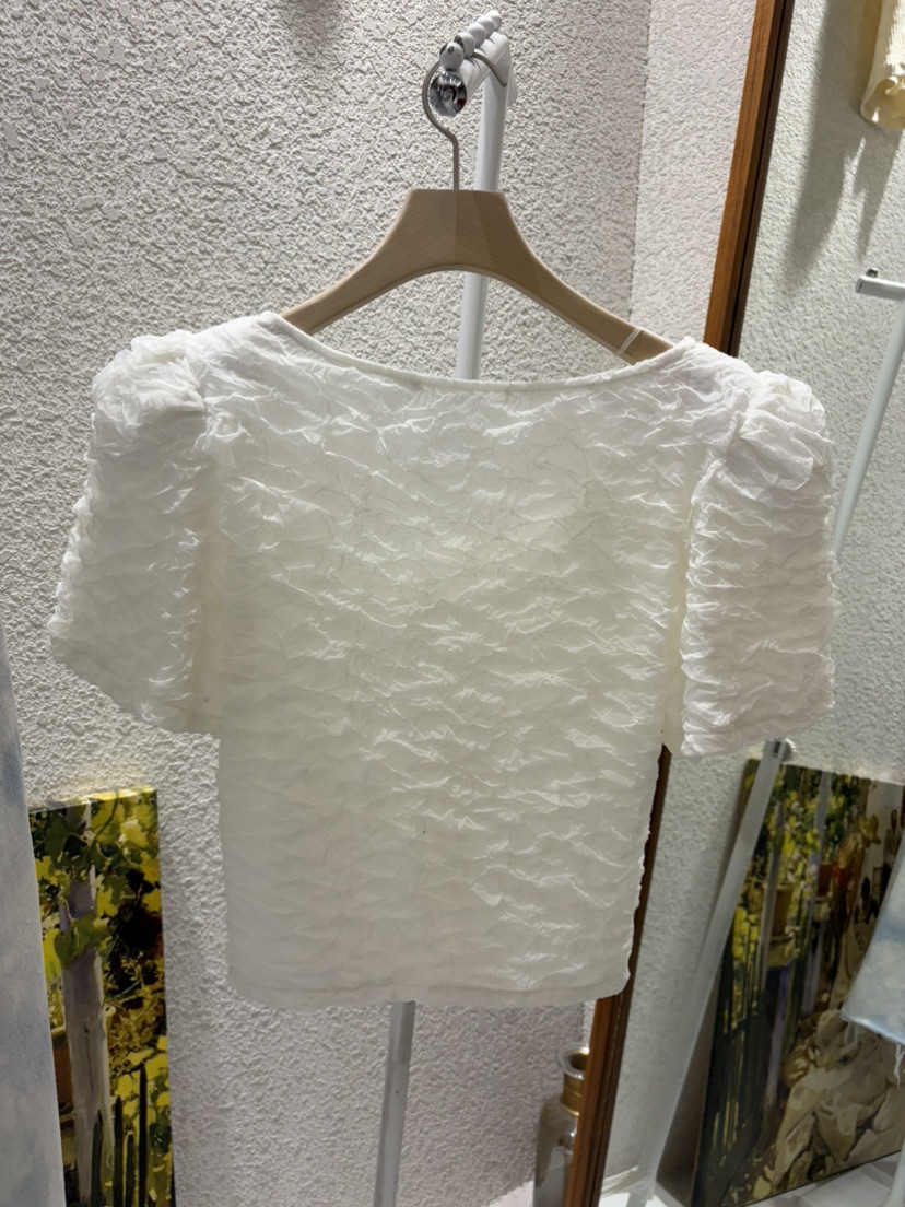 N BROWN韓國直郵實拍女士新品推薦26夏季襯衫蕾絲衫U領開衫N BROWN襯衫/蕾絲衫