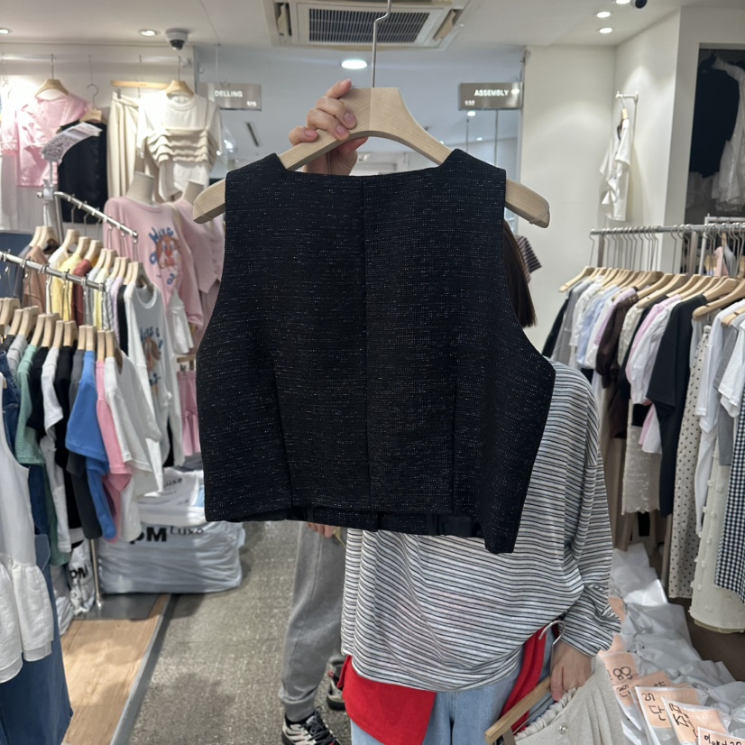 DELLING韓國直郵女裝新品26夏季熱賣人氣職業推薦時尚馬甲DELLING馬甲