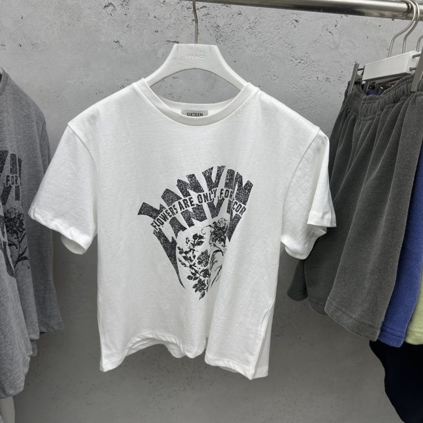 SIXTEEN韓國東大門直郵女裝新品熱賣推薦休閑26春夏時尚T恤SIXTEENT恤圖色1