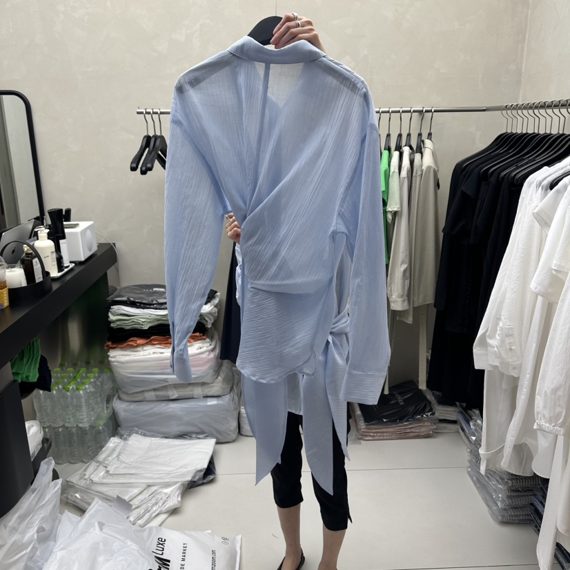 MARINER東大門實拍韓國女士新款推薦人氣26夏季襯衫蕾絲衫MARINER襯衫/蕾絲衫