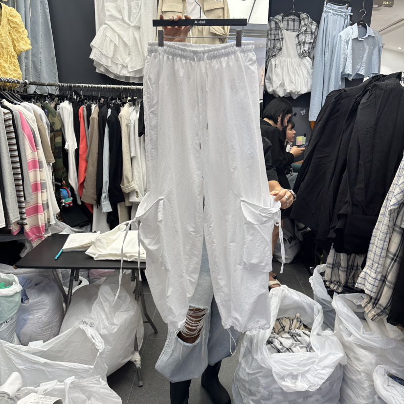 A-DEL韓國東大門直郵女士新品人氣26夏季熱賣時尚休閑褲A-DEL休閑褲圖色1