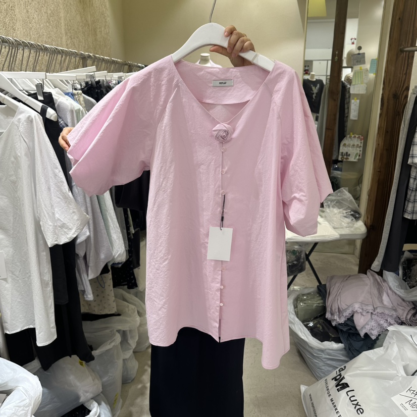 REFLAT韓國直郵女裝新品推薦熱賣時尚26夏季人氣襯衫蕾絲衫REFLAT襯衫/蕾絲衫圖色2