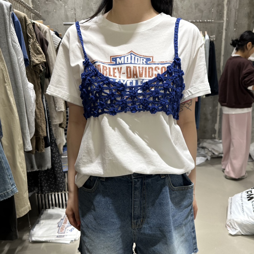 JUNI韓國代購女士新品休閑推薦時尚熱賣吊帶背心不含內搭my juni吊帶/背心圖色2