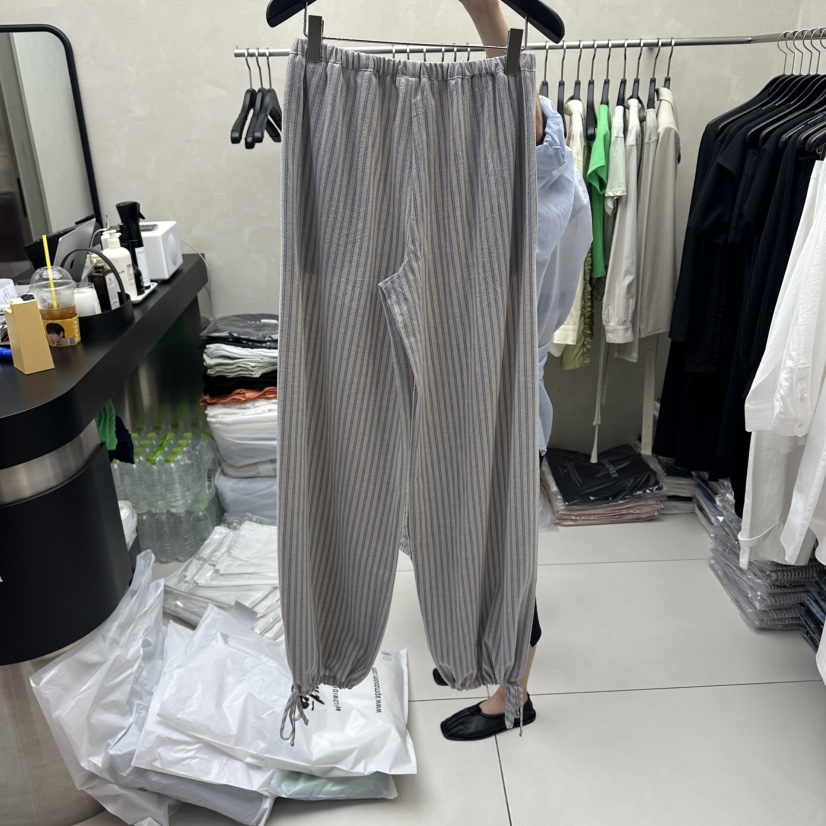 MARINER韓國代購女裝新品時尚人氣休閑職業26夏季休閑褲條紋MARINER休閑褲