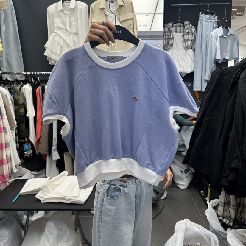A-DEL韓國直郵女士新款推薦時尚職業熱賣26春夏休閑26夏季T恤A-DELT恤圖色1