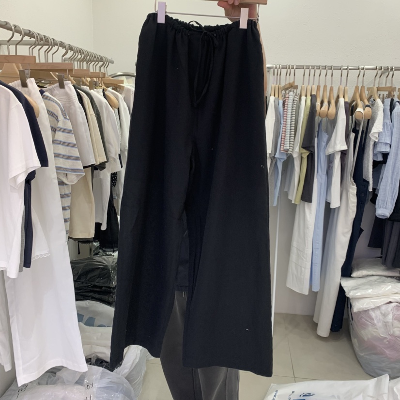 LELEN韓國東大門直郵女士新品休閑26夏季推薦時尚休閑褲亞麻LELEN休閑褲圖色2