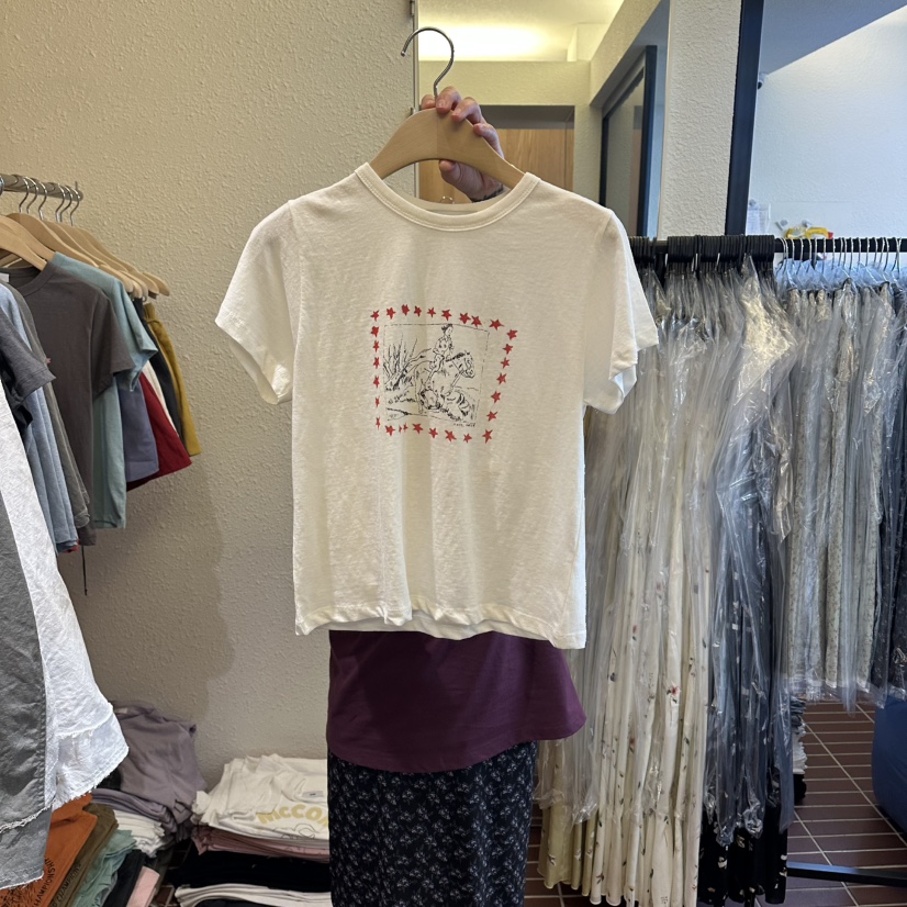 CHOI-L韓國直郵女裝新品休閑推薦職業熱賣26夏季26春夏T恤CHOIT恤圖色1