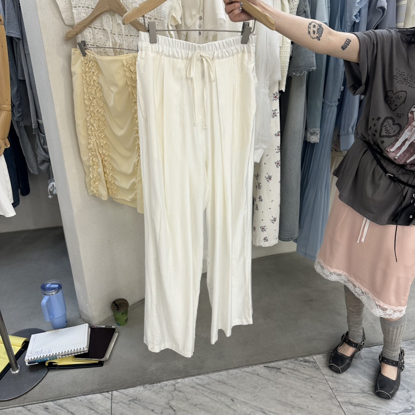 FOUNDATION韓國東大門代購女士新品熱賣人氣時尚26春夏休閑褲FOUNDATION休閑褲圖色1