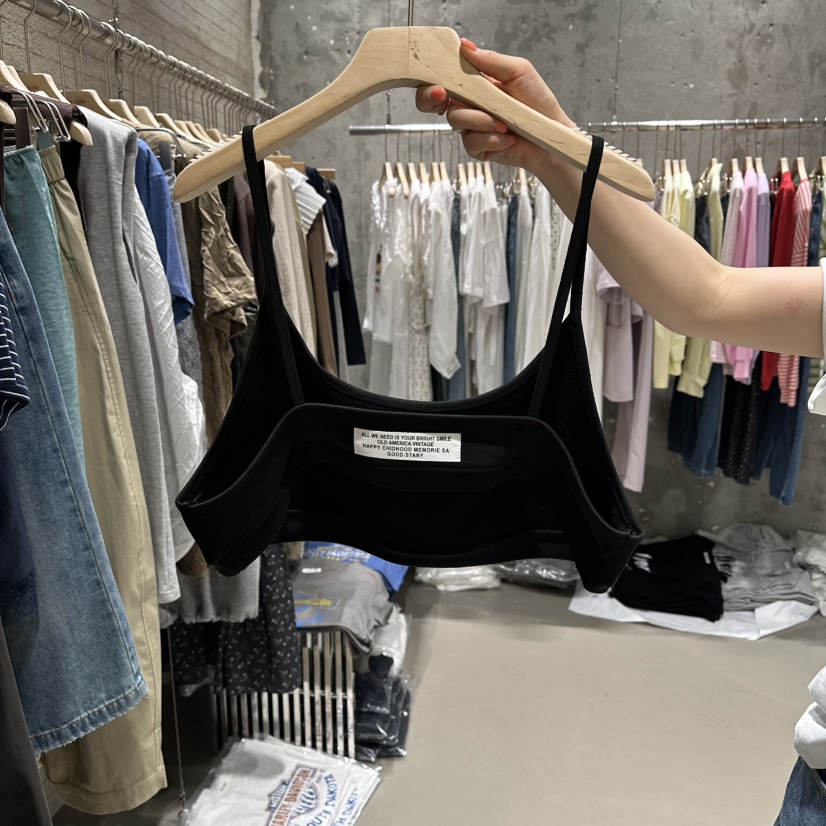 JUNI東大門實拍韓國女裝新款熱賣時尚26夏季26春夏吊帶背心my juni吊帶/背心