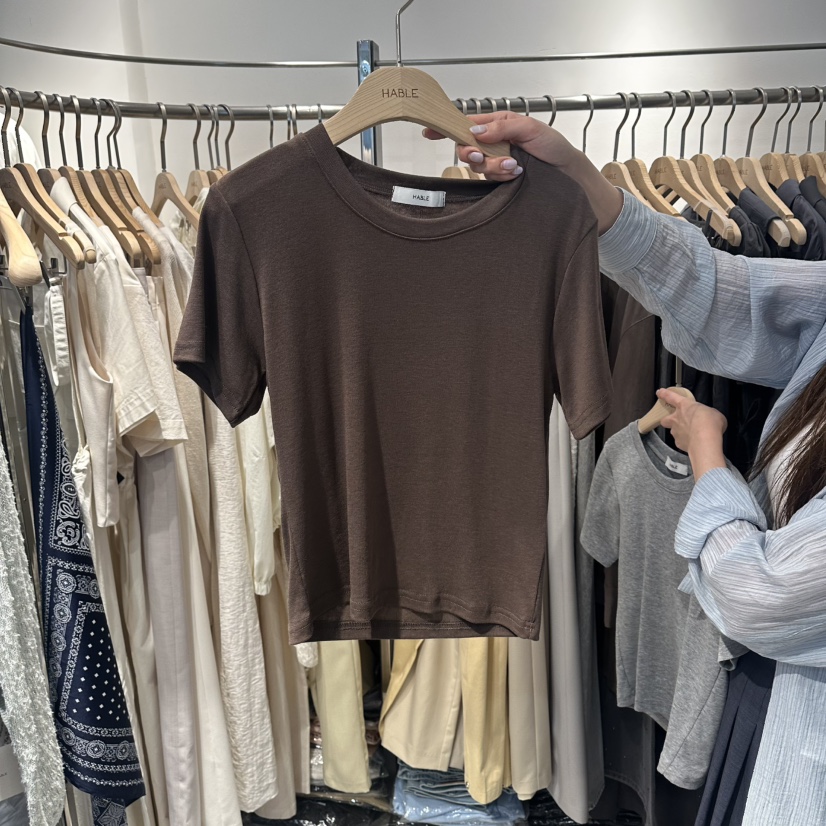 HABLE東大門實拍韓國女裝新品26夏季熱賣職業時尚推薦T恤HABLET恤圖色3
