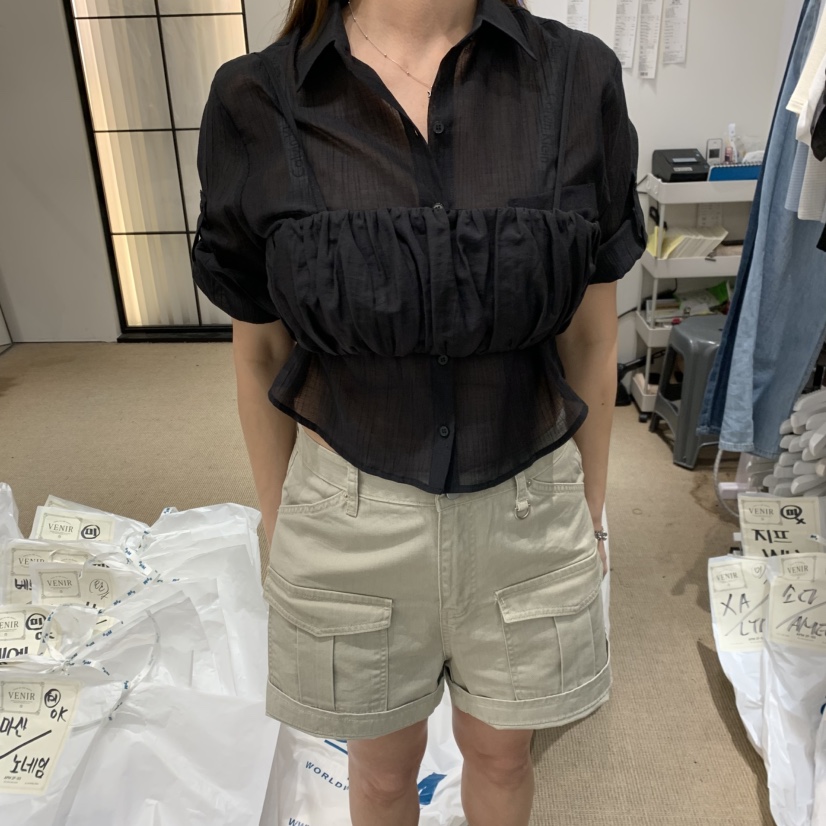 VENIR-a韓國代購女士新品職業時尚26夏季吊帶背心不含內搭VENIR-a吊帶/背心圖色2
